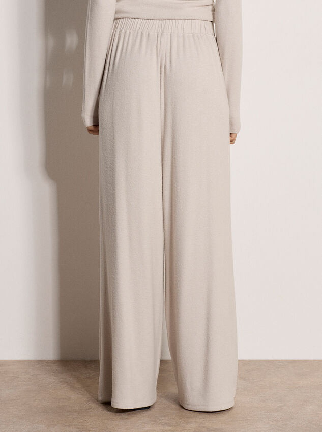 Soft-Touch Wide-Leg Trousers, Stone, large
