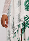 Curve Mesh Waterfall Cardigan, Cream, large