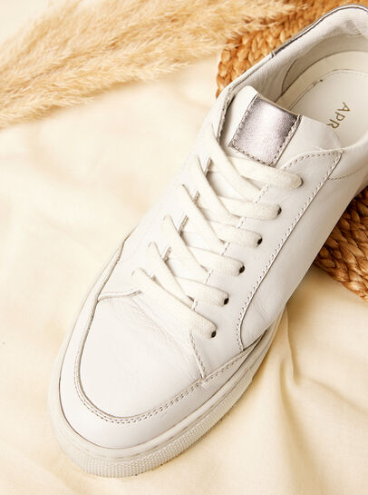White Leather Trainers