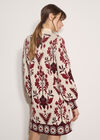 Folk Floral Mini Jumper Dress, Stone, large