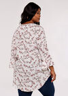  Cherry Blossom Ruffle Top, White, large