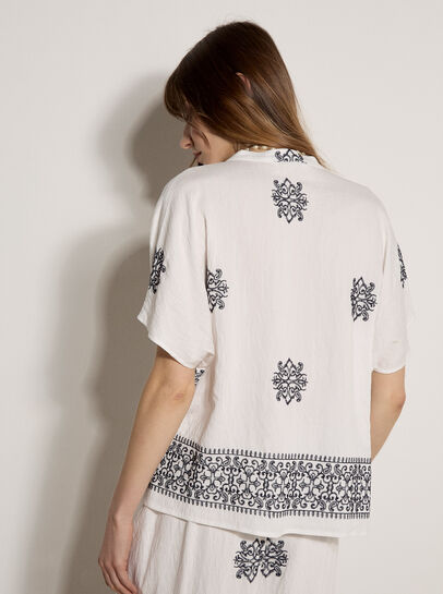 Paisley Bead Embroidered Blouse