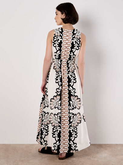 Floral Swirl Maxi Dress