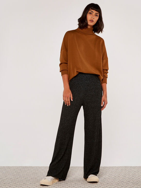Turtle Neck Jumper, Rust, large
