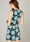 Kaleidoscope Rubber Stamp Shift Dress, Green, large