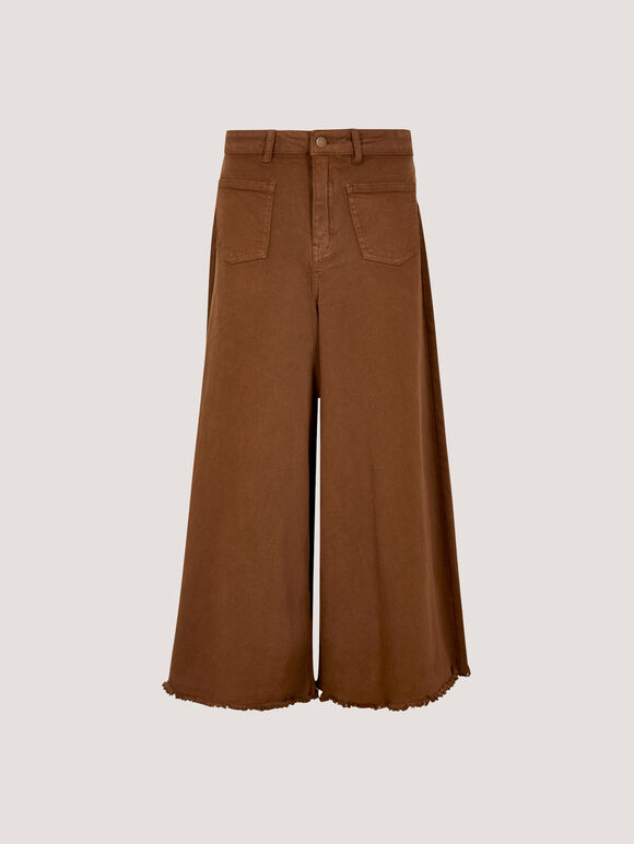 Giana High Waist Palazzo Jeans, Rust, large