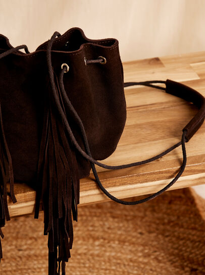 Fringe Suede Bag