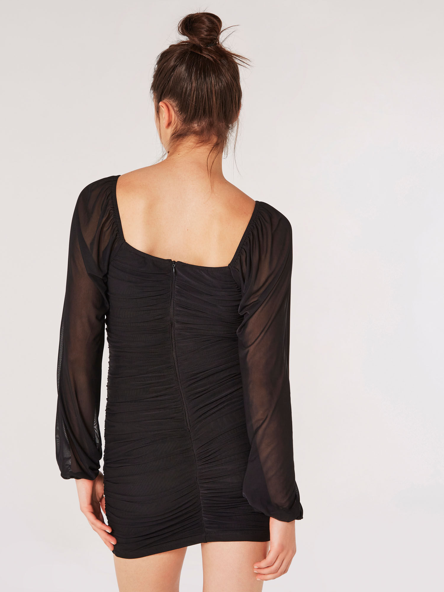 Black dresses with pearls sale