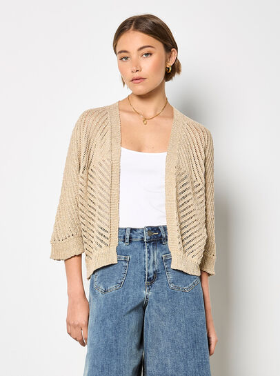Knitted Open Cardigan