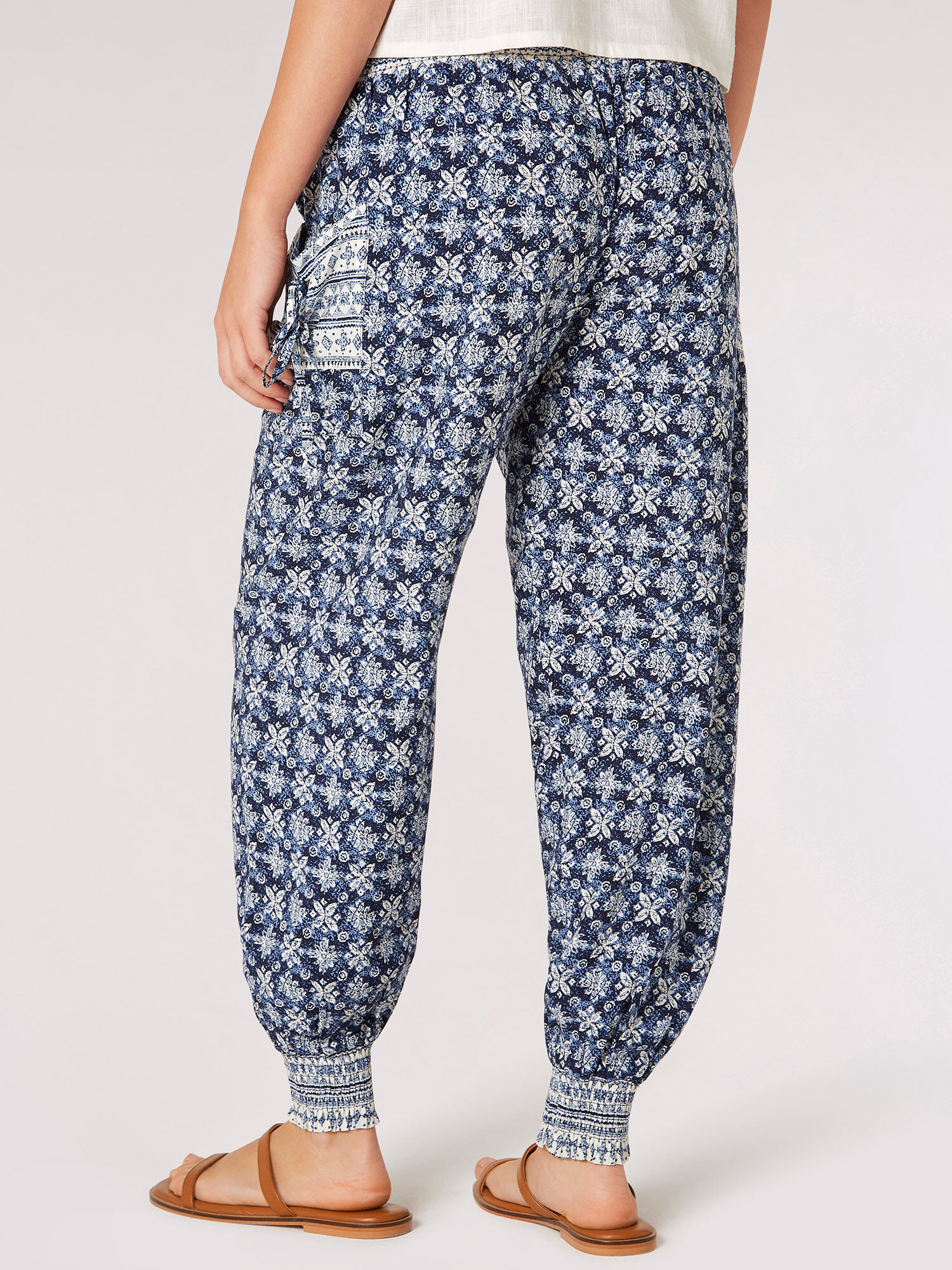 Batik Ankle Cuff Jogger Apricot Clothing