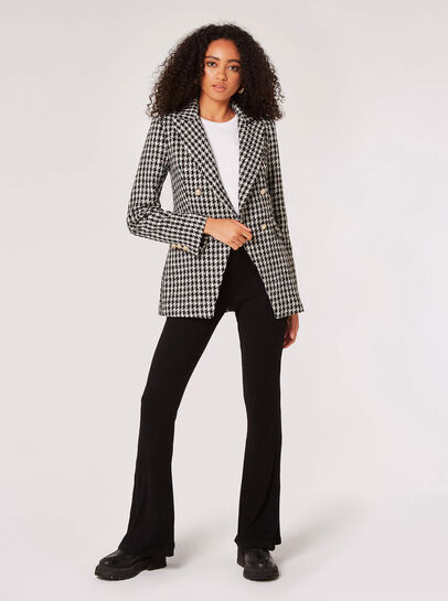 Dogtooth Tweed Blazer