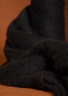 Soft Boucle Knit Scarf, Black, large