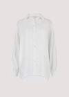 Oversized Batwing Shirt, Cream, large
