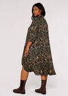 Curve Paisley Mini Dress, Green, large