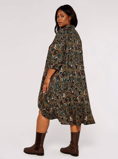 Curve Paisley Mini Dress