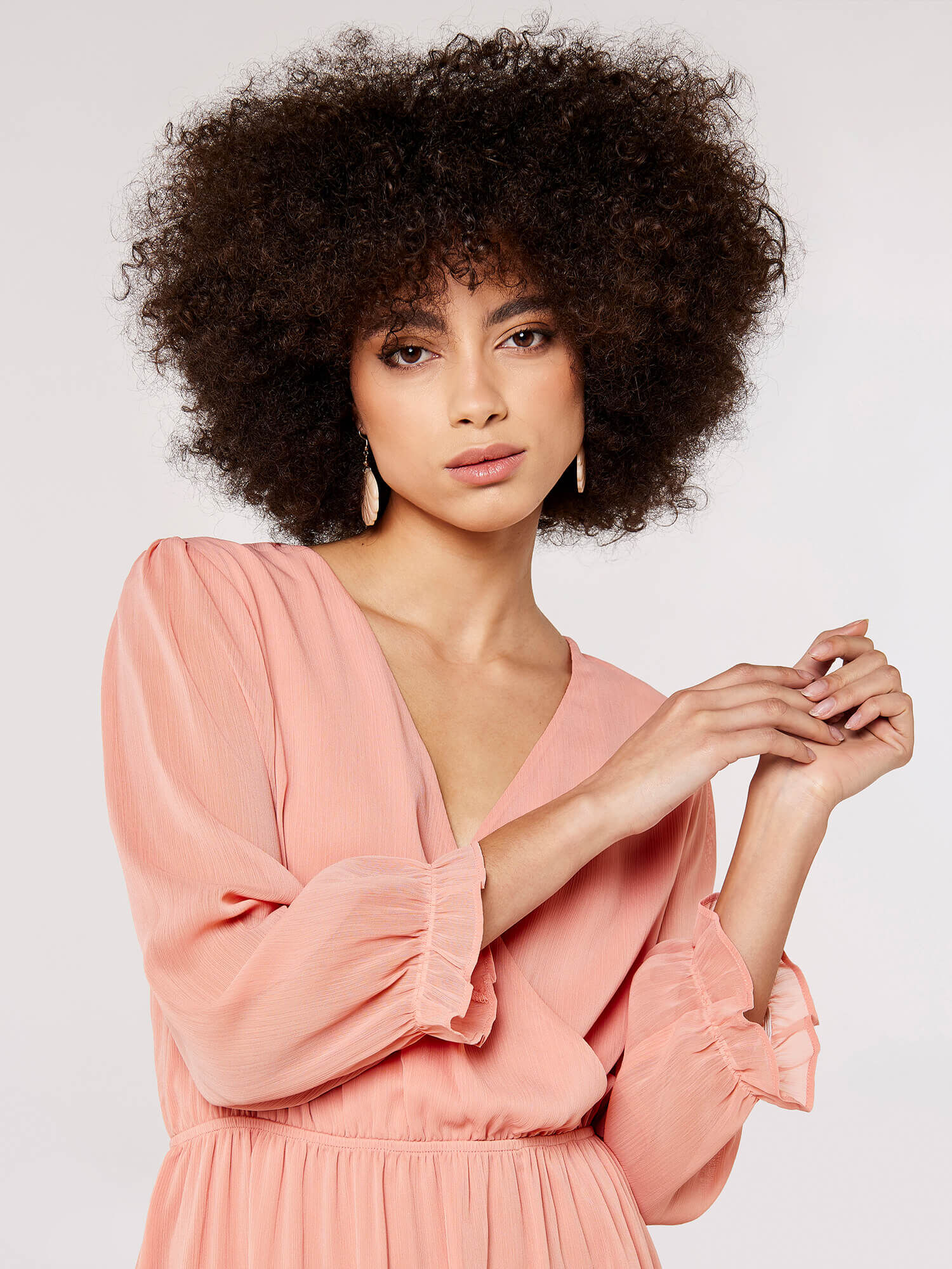 Apricot store pink dress