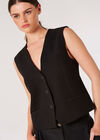 Tailored Waistcoat, Black, large