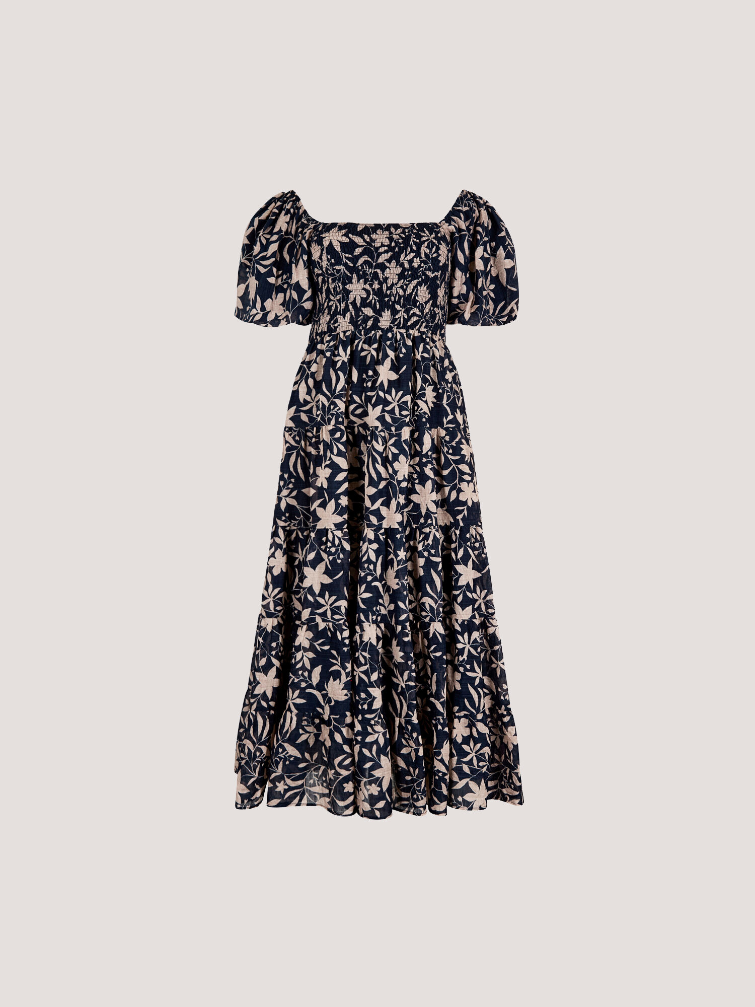 Sarasa Floral Tiered Midi Dress | Apricot Clothing