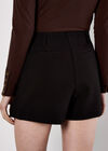 Pocket Wrap Mini Skort, Black, large