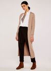 Ribbed Longline Cardigan, Stone, large