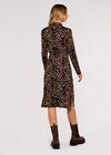 Tapestry Side Split Midi Dress, Stone, large
