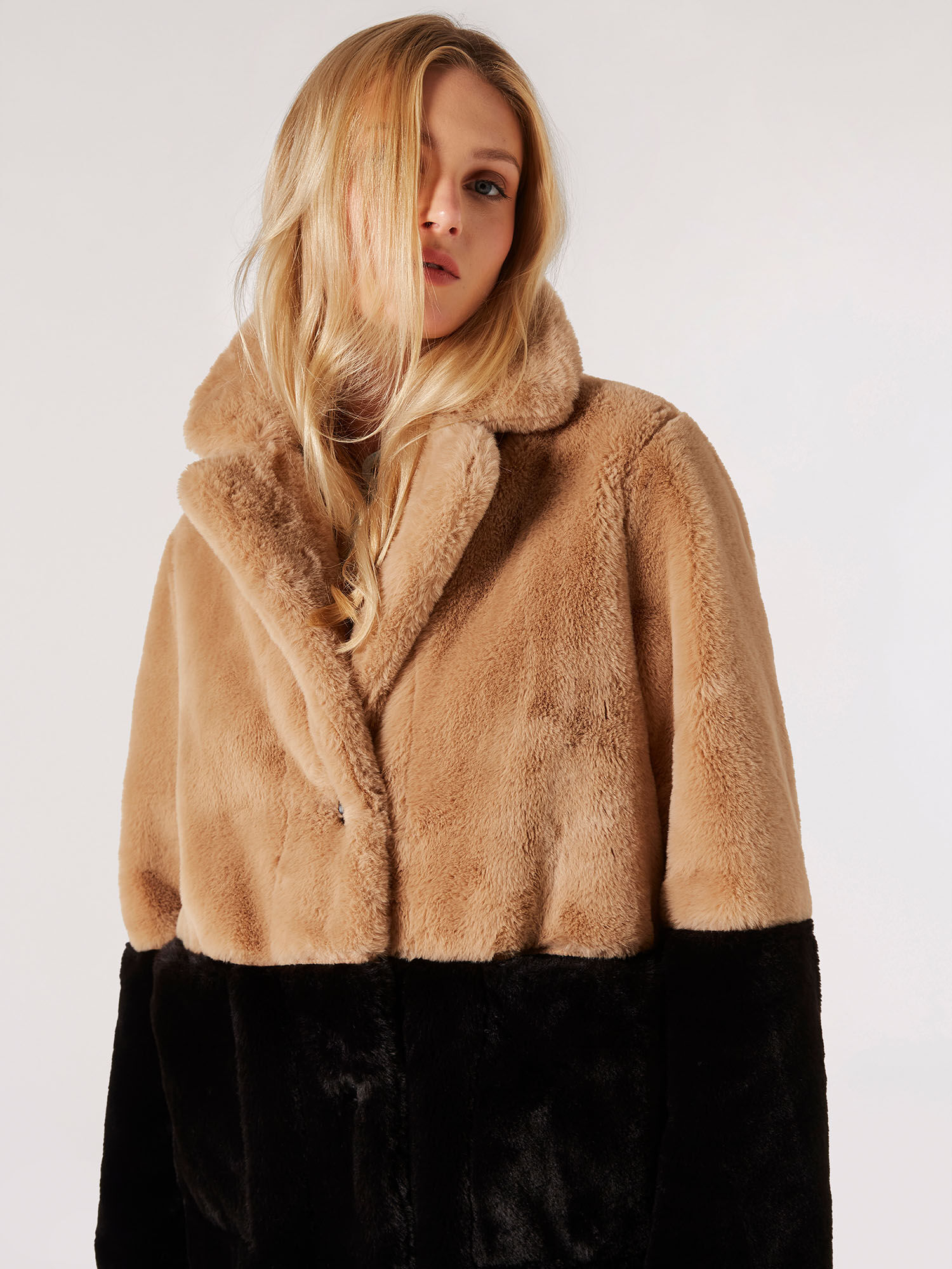 Reversible faux fur coat hotsell