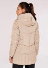 Hooded Puffer Jacket, Stone, large