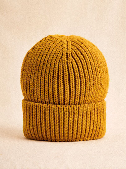 Classic Ribbed Knit Beanie Hat