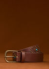 Bronze Studded Belt, Brown, large