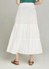 Pom Pom Trim 2in1 Dress, Cream, large