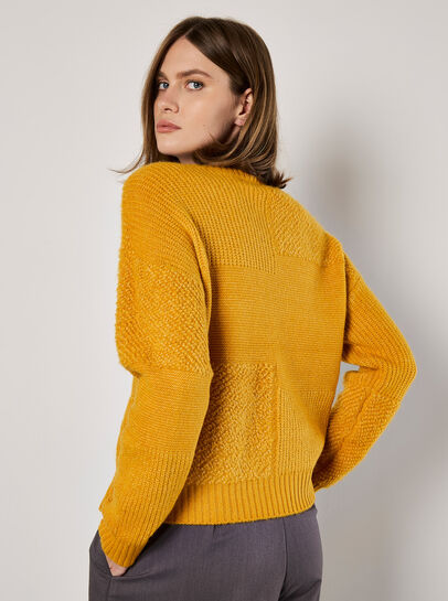 Patchwork Popcorn Jumper