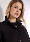 Cotton Cargo Jacket, Black, large