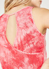 X-Back Tie Dye Vest Top, Coral, large
