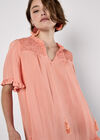 Smocked Ruffle Top, Coral, large