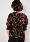 Ditsy Floral Blouse, Orange, large