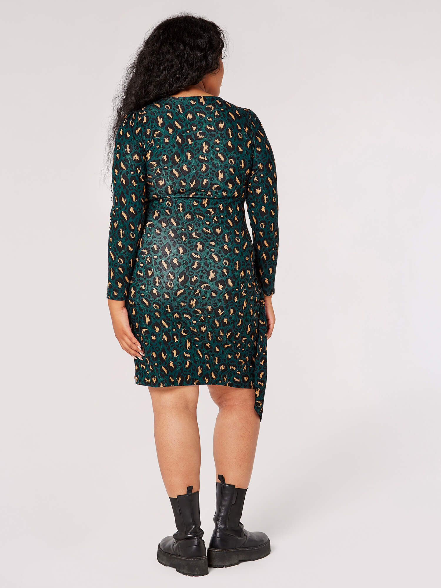 Green cheetah dress hotsell