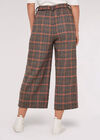 Heritage Warm Check Culottes, Brown, large