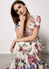 Chloe Floral Wrap Maxi Dress, Cream, large