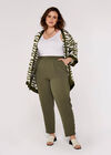 Curve Tapered Trousers, Khaki, large