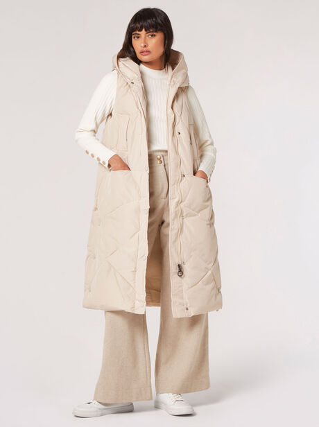 Longline Puffer Gilet