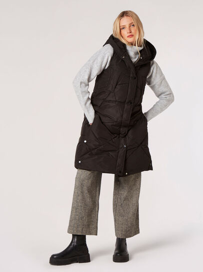 Longline Puffer Gilet