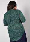 Moroccan Mandala Top, Green, large