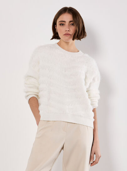 Fluffy Stripe Jumper