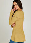 Waffle Cross Over Top, Mustard, large
