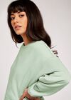 Cropped Sweatshirt, Green, large