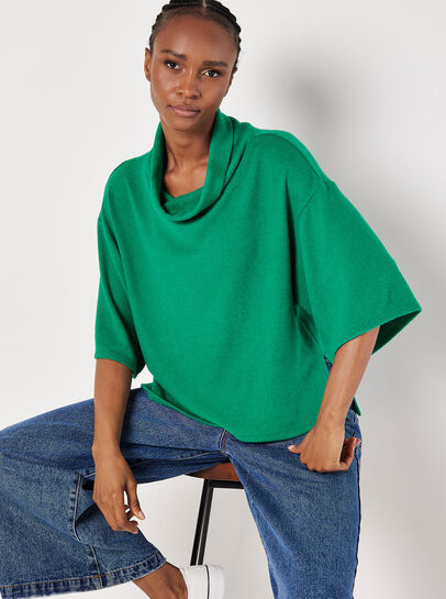 Soft Touch Cowl Neck Top