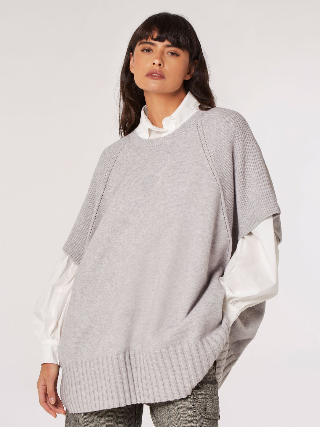 Image of Oversized Poncho Jumper