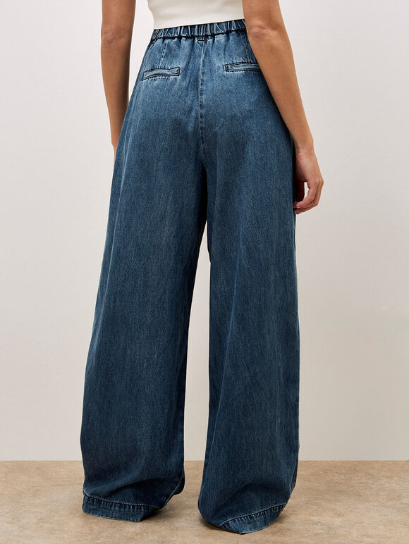 Gabi Wide Leg Jeans, Blue, large