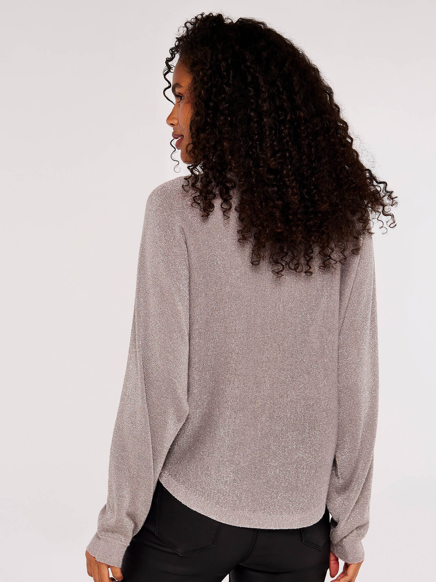 Batwing roll neck jumper sales