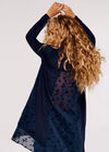 Butterfly Lace Panel Top, Navy, large
